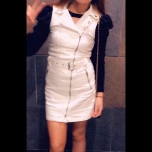 Just White dress not black shirt